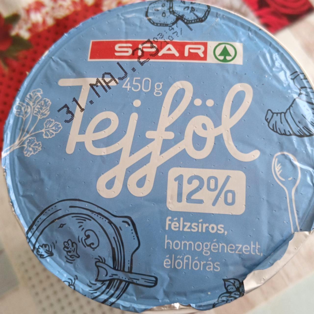 Képek - Tejföl félzsíros 12% Spar