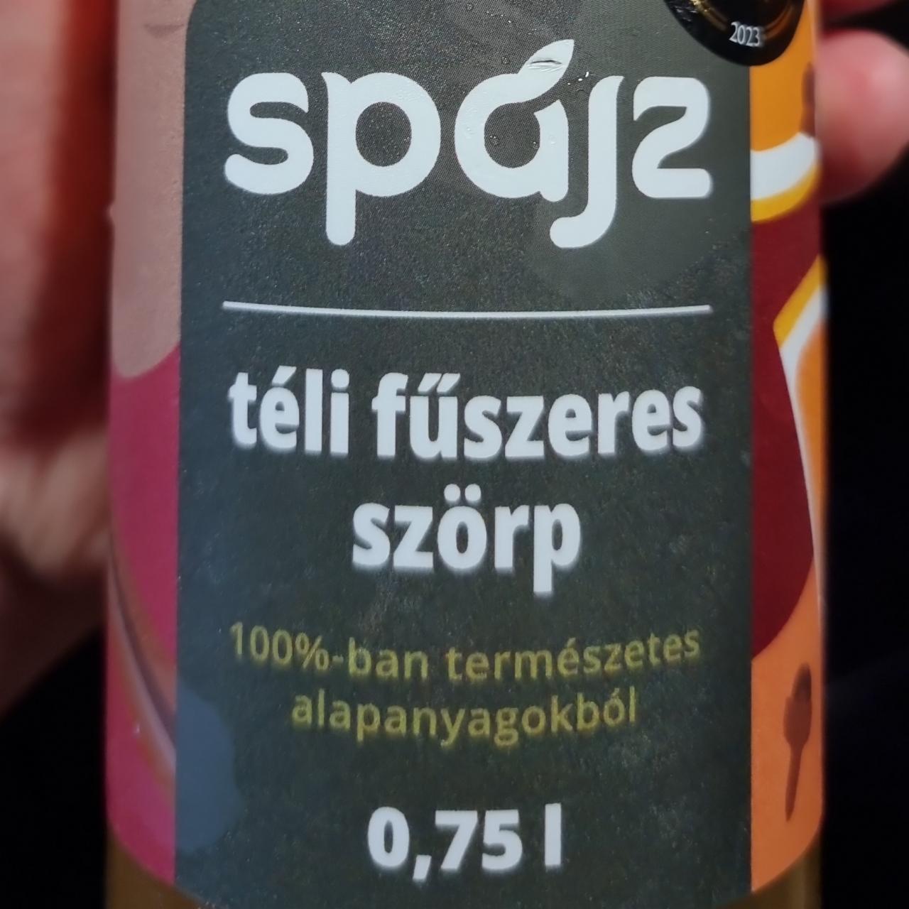 Képek - Téli fűszeres szörp spájz