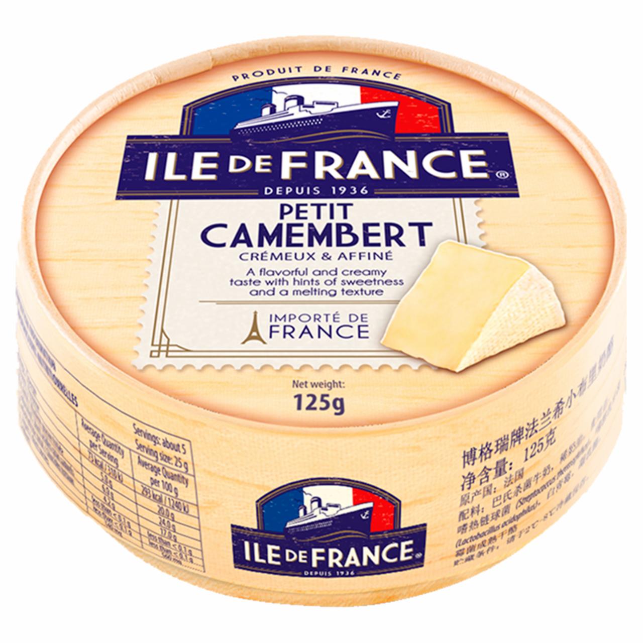 Képek - Ile de France Petit Camembert nemespenésszel érlelt zsíros lágysajt 125 g