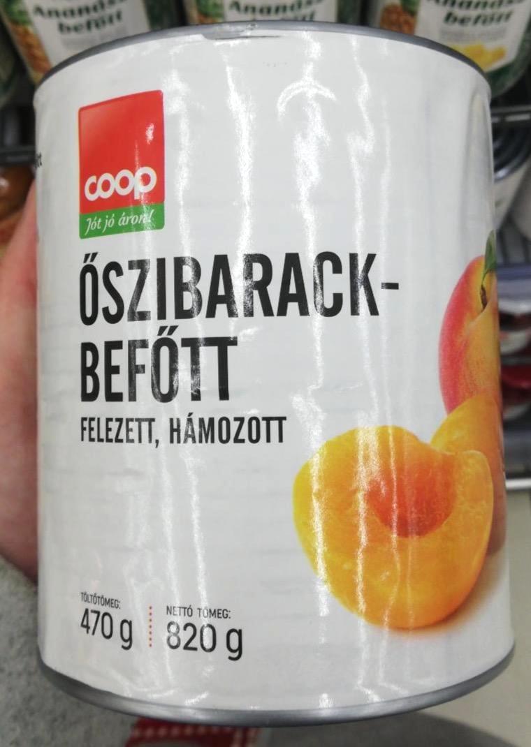 Képek - Felezett hámozott őszibarack befőtt Coop