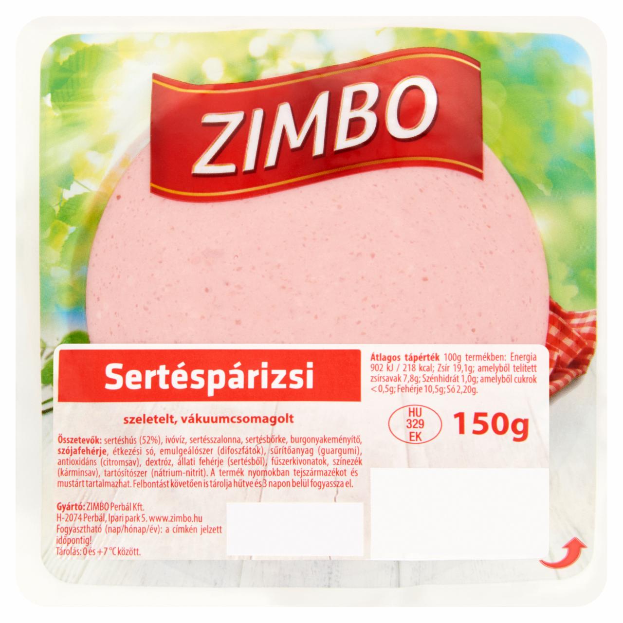 Képek - Zimbo sertéspárizsi 150 g