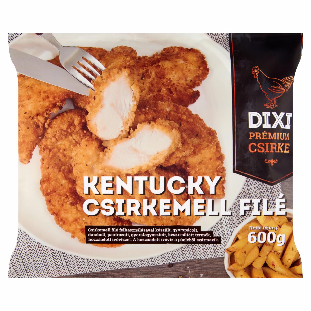 Képek - Dixi Prémium Csirke gyorsfagyasztott Kentucky csirkemell filé 600 g
