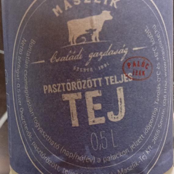 Képek - Maszlik Pasztőrözött teljes tej