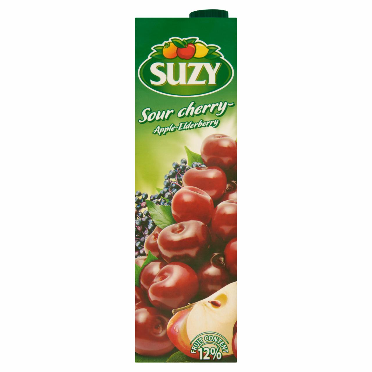 Képek - Suzy meggy-alma-bodza ital cukorral és édesítőszerekkel 1 l
