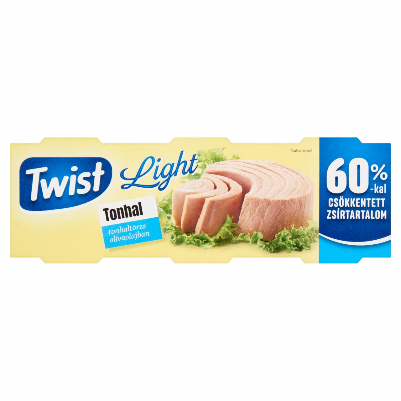Képek - Twist Light tonhaltörzs olívaolajban 3 x 60 g (180 g)