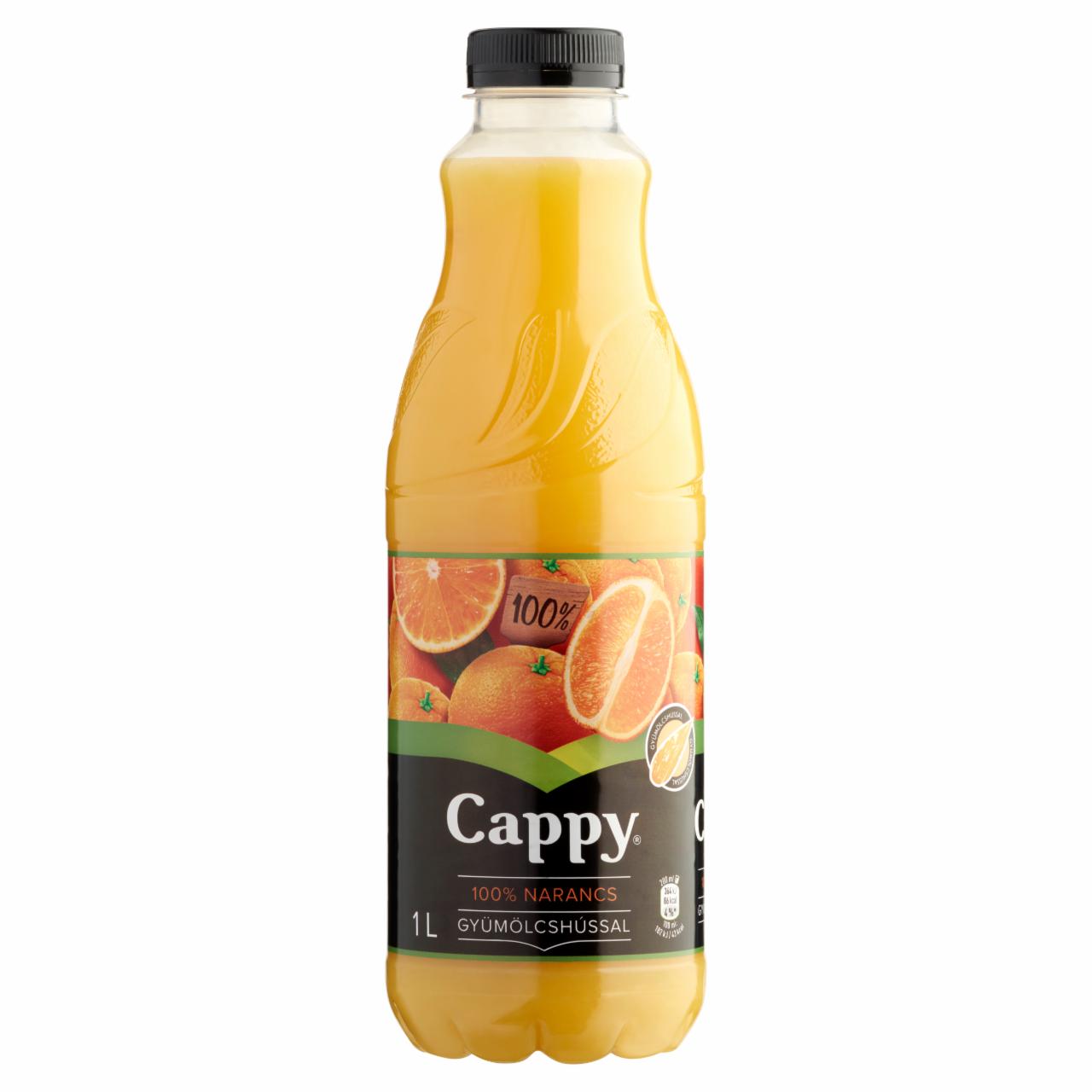 Képek - 100% narancslé gyümölcshússal Cappy