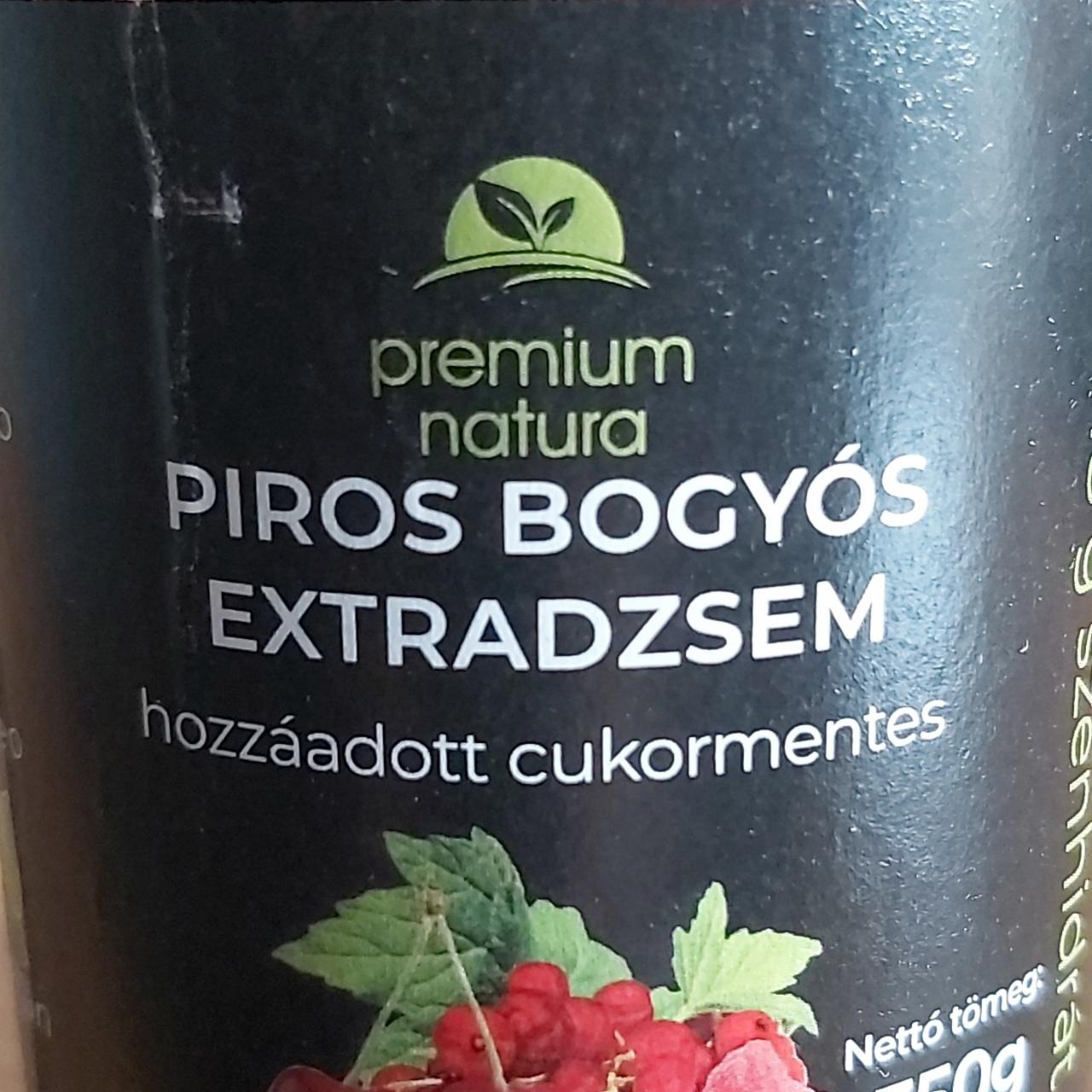 Képek - Piros bogyós extradzsem hozzáadott cukormentes Premium Natura