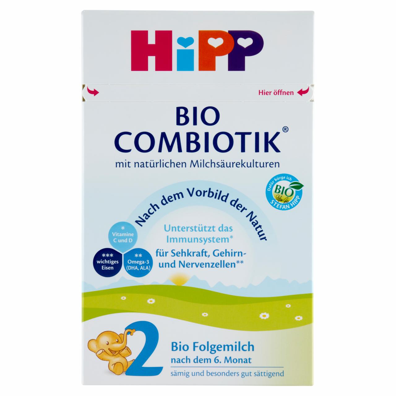 Képek - HiPP 2 BIO Combiotik tejalapú anyatej-kiegészítő tápszer 6 hónapos kortól 600 g