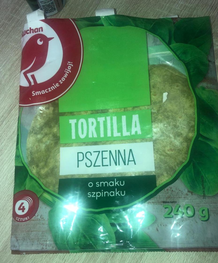 Képek - Tortilla pszenna o smaku szpinaku Auchan