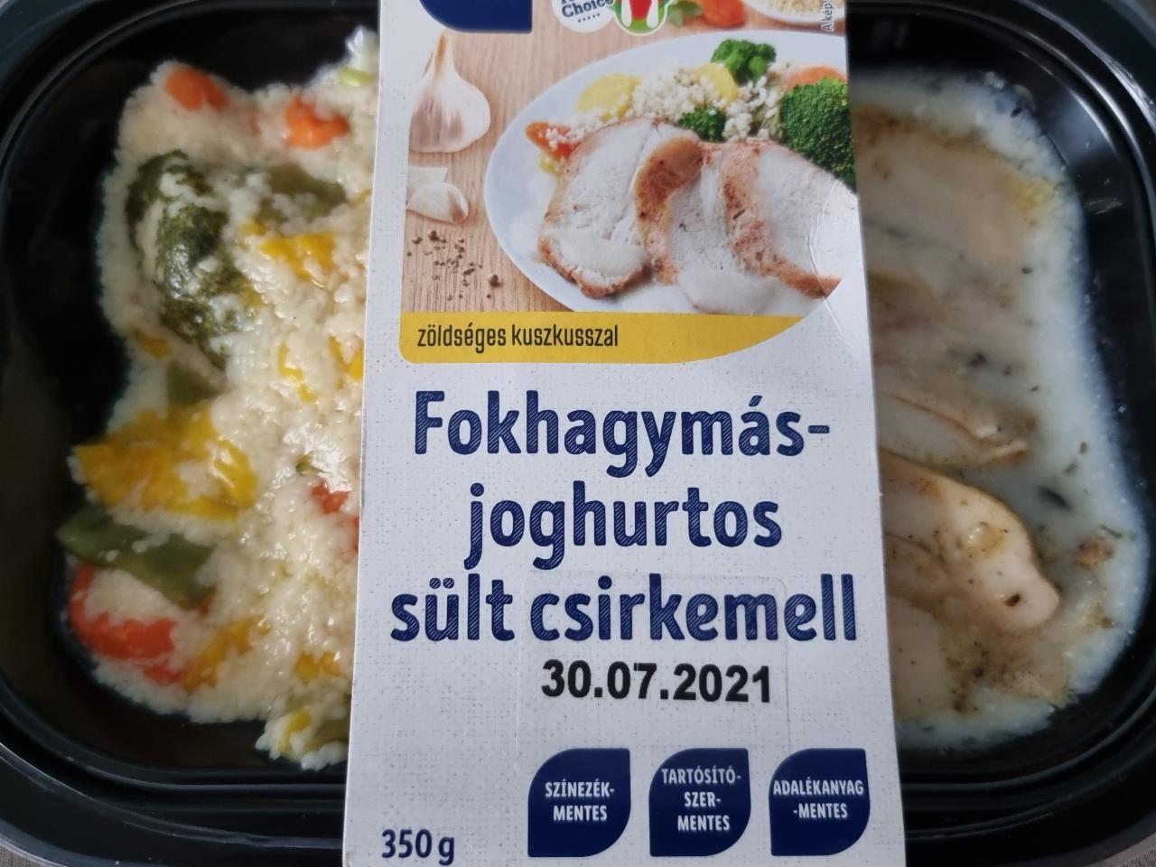 Képek - Fokhagymás joghurtos sült csirkemell Chef select