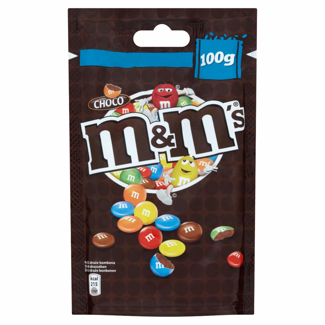 Képek - M&M's Choco tejcsokoládés drazsé cukorbevonattal 100 g