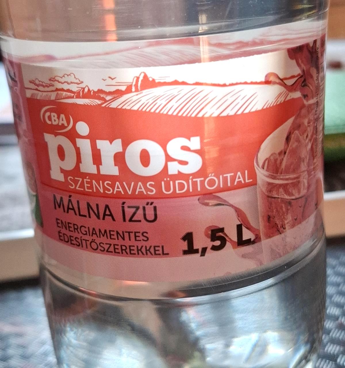 Képek - Szénsavas üdítőital málna ízű CBA piros