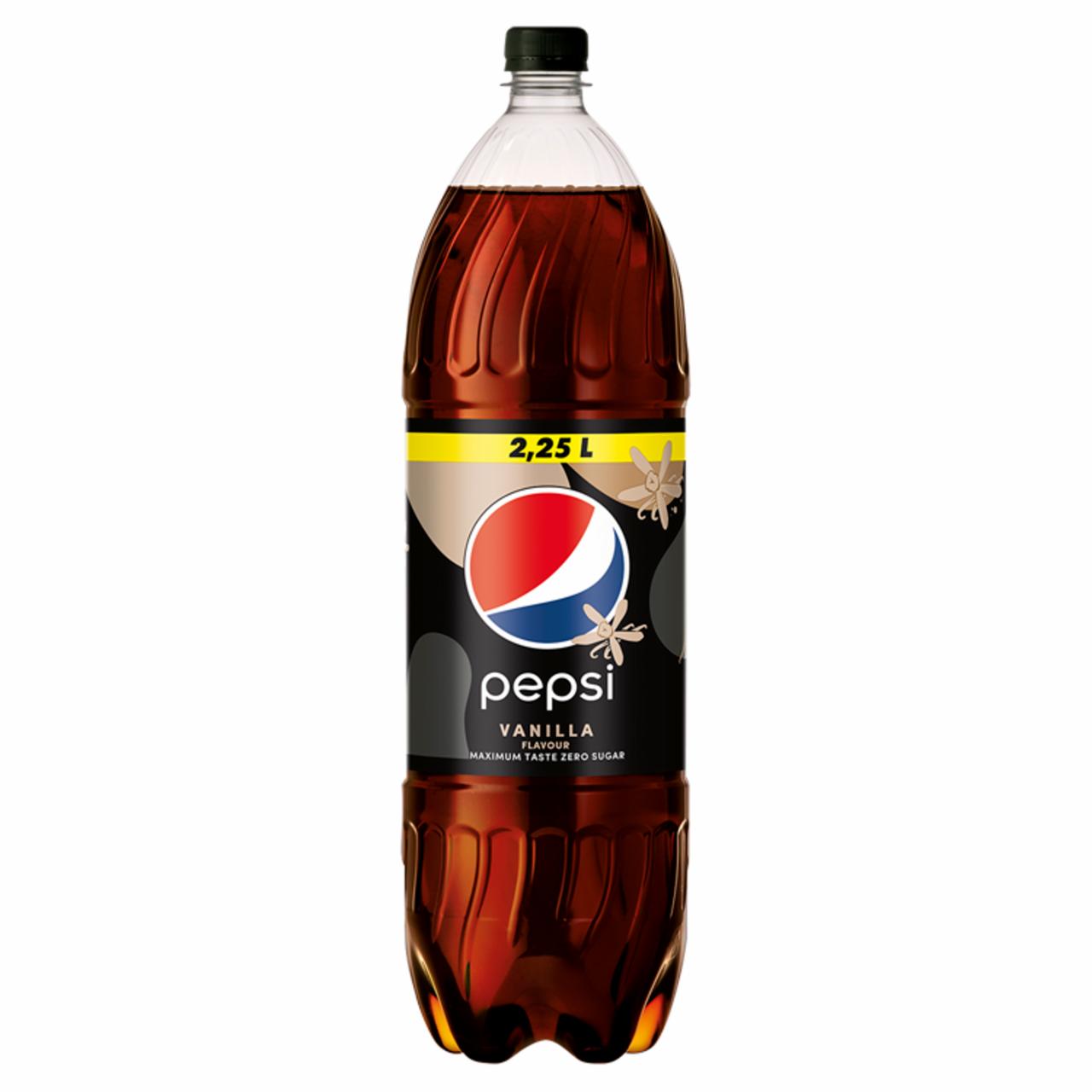 Képek - Pepsi colaízű energiamentes szénsavas üdítőital édesítőszerekkel vanília ízesítéssel 2,25 l