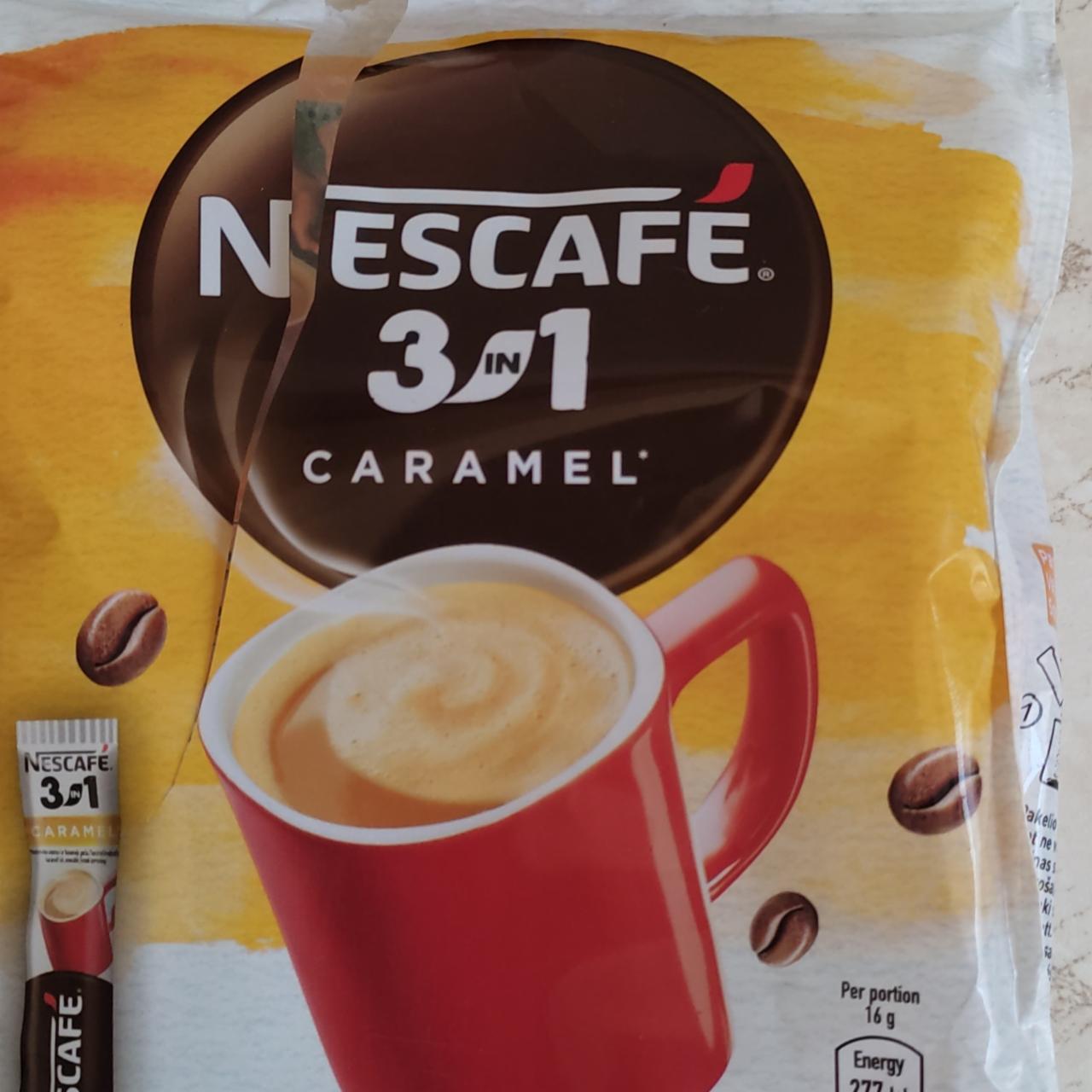 Képek - Nescafé 3in1 karamell ízű azonnal oldódó kávéspecialitás 10 x 16 g (160 g)