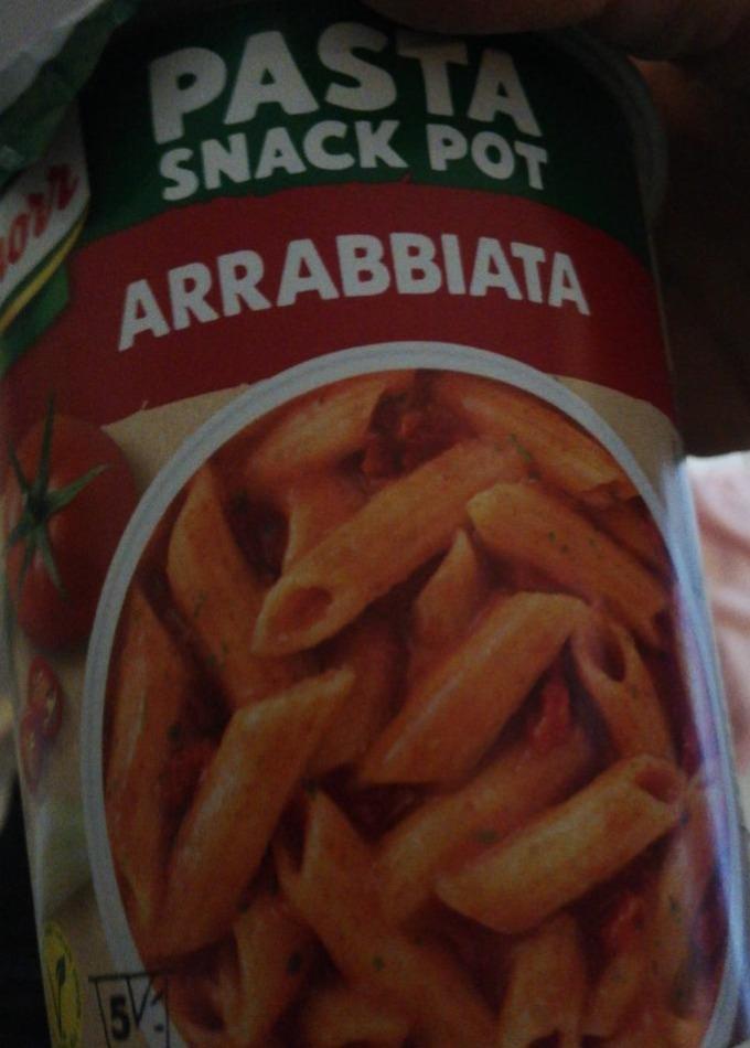 Képek - Knorr Snack tészta csípős paradicsomos Arrabbiata szósszal 66 g