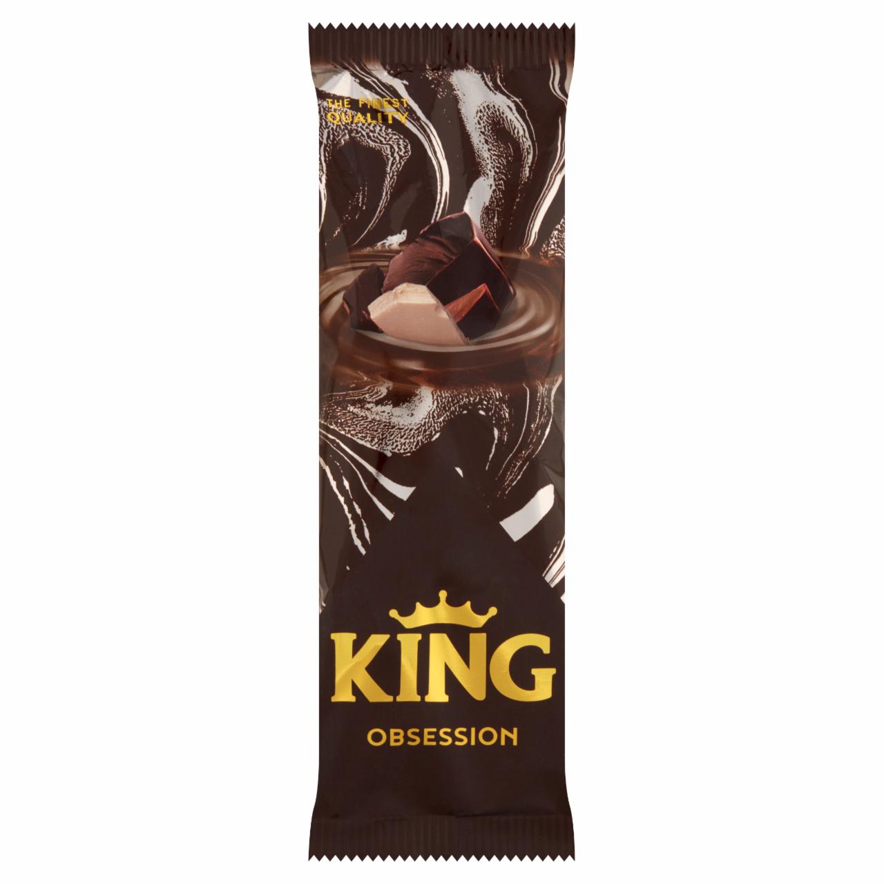 Képek - King Obsession fehér csokoládés és csokoládés jégkrém csokoládé ízű töltelékkel 100 ml