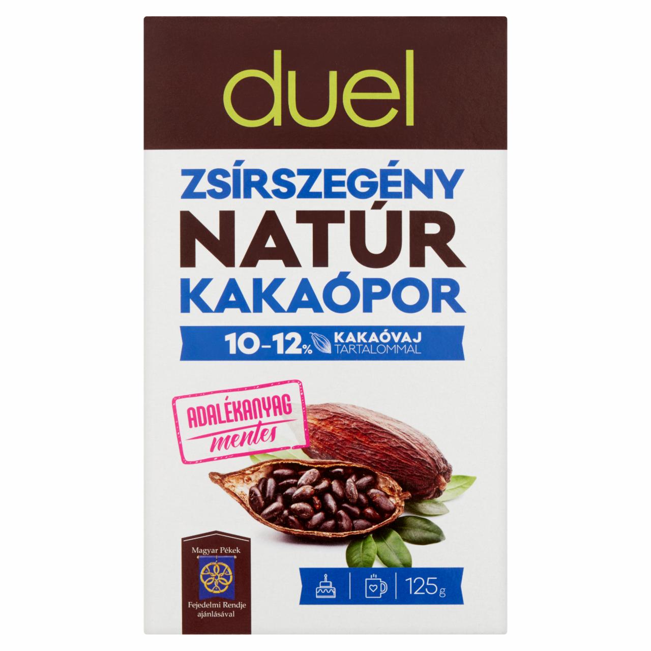 Képek - Duel zsírszegény natúr kakaópor 125 g