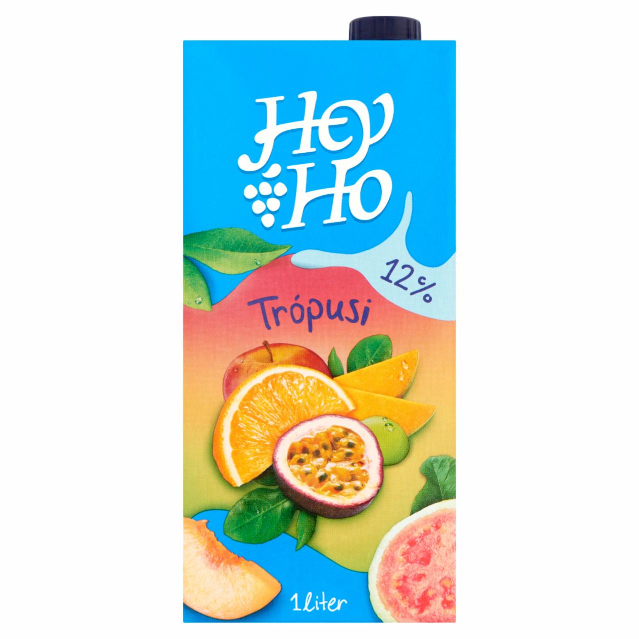 Képek - Hey-Ho trópusi vegyes gyümölcsital cukorral és édesítőszerrel 1 l