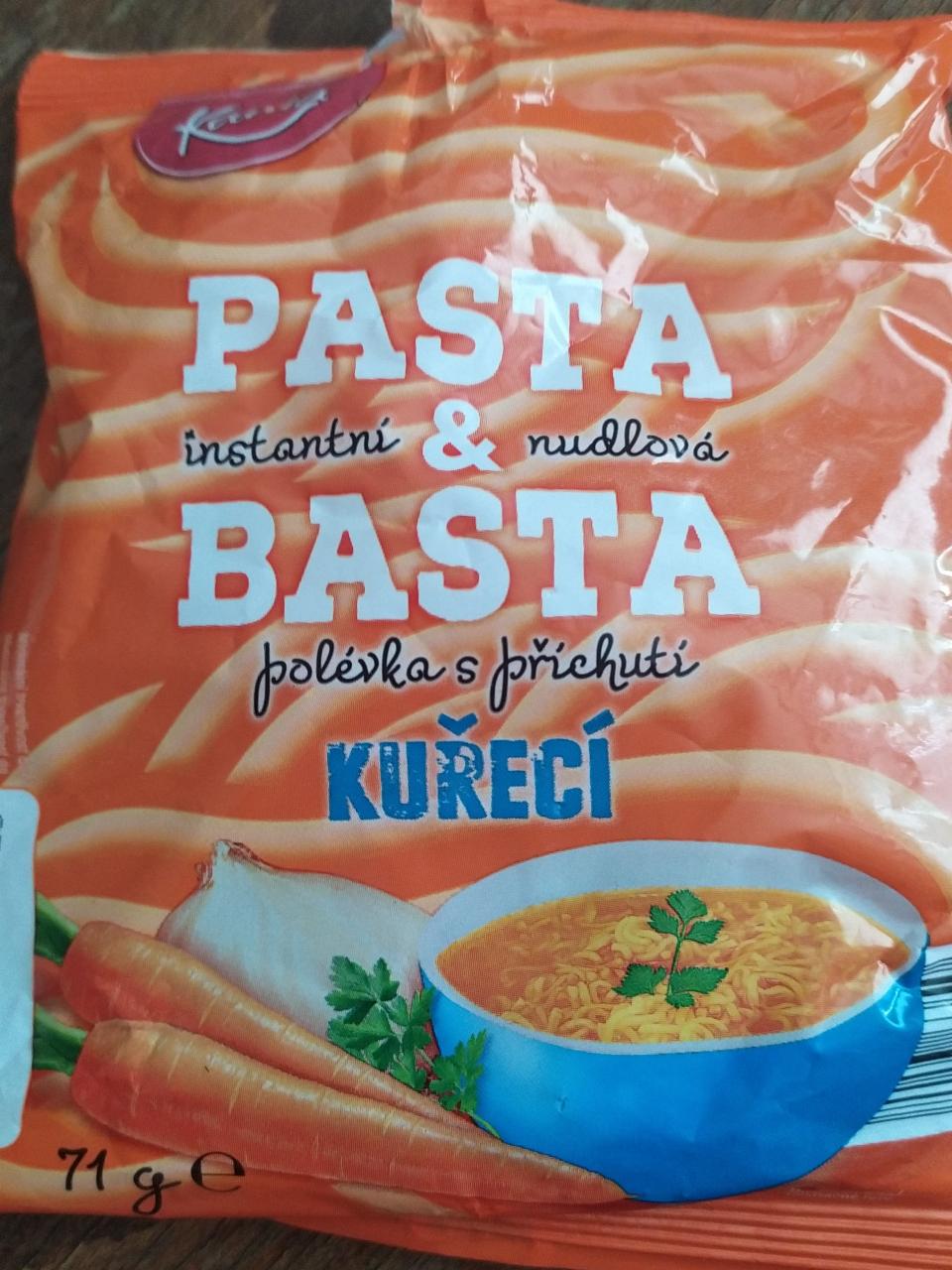 Képek - Pasta & basta Instantní nudlová polévka s příchutí kuřecí Kania