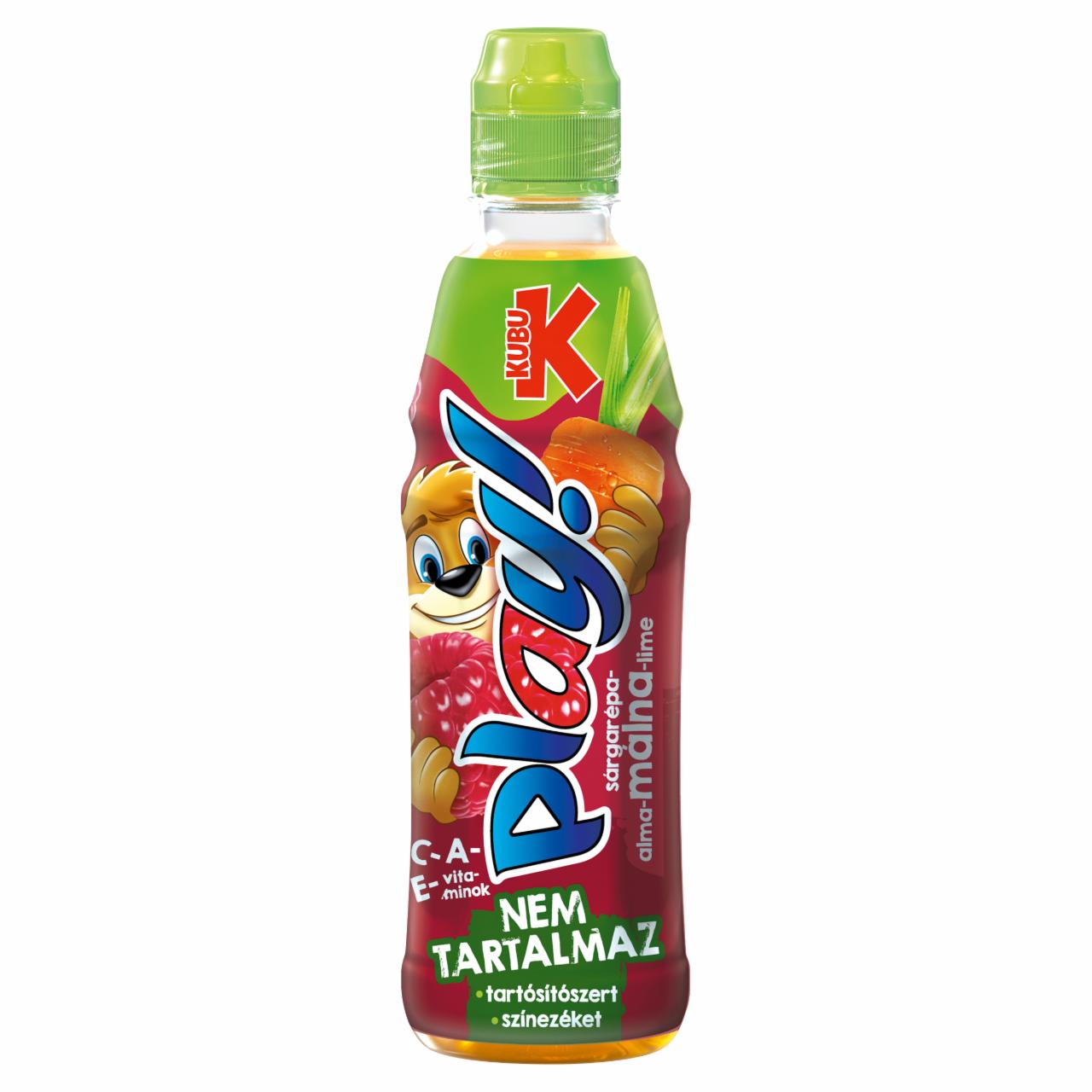 Képek - Kubu Play! Crazy sárgarépa-alma-málna-lime ital A-C-E vitaminokkal 400 ml