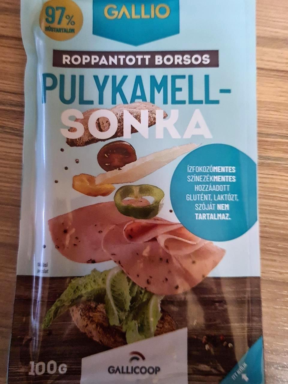 Képek - Gallio szeletelt roppantott borsos pulykamellsonka 100 g