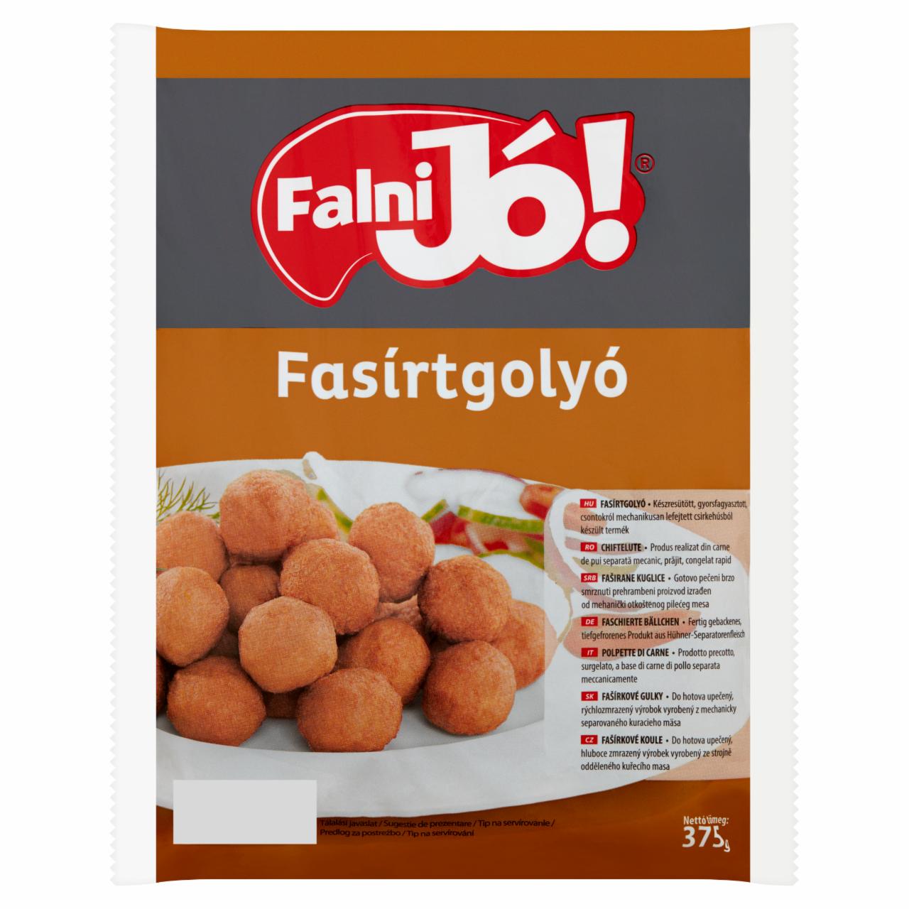 Képek - Falni Jó! készresütött, gyorsfagyasztott fasírtgolyó 375 g