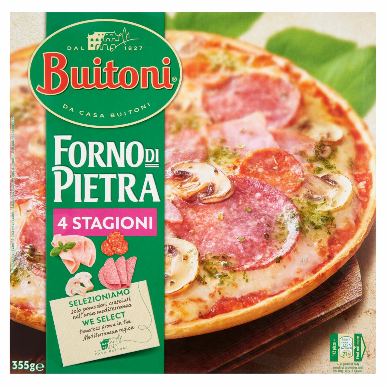Képek - Buitoni Forno di Pietra gyorsfagyasztott Négy Évszak pizza 355 g