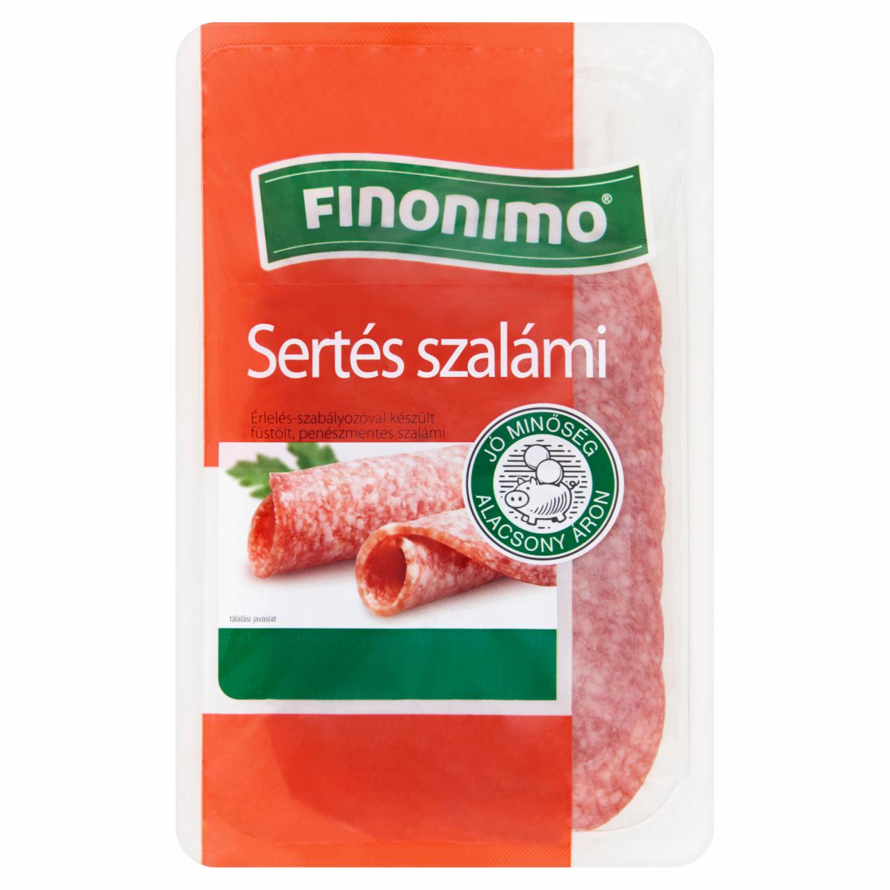 Képek - Finonimo szeletelt sertés szalámi 75 g