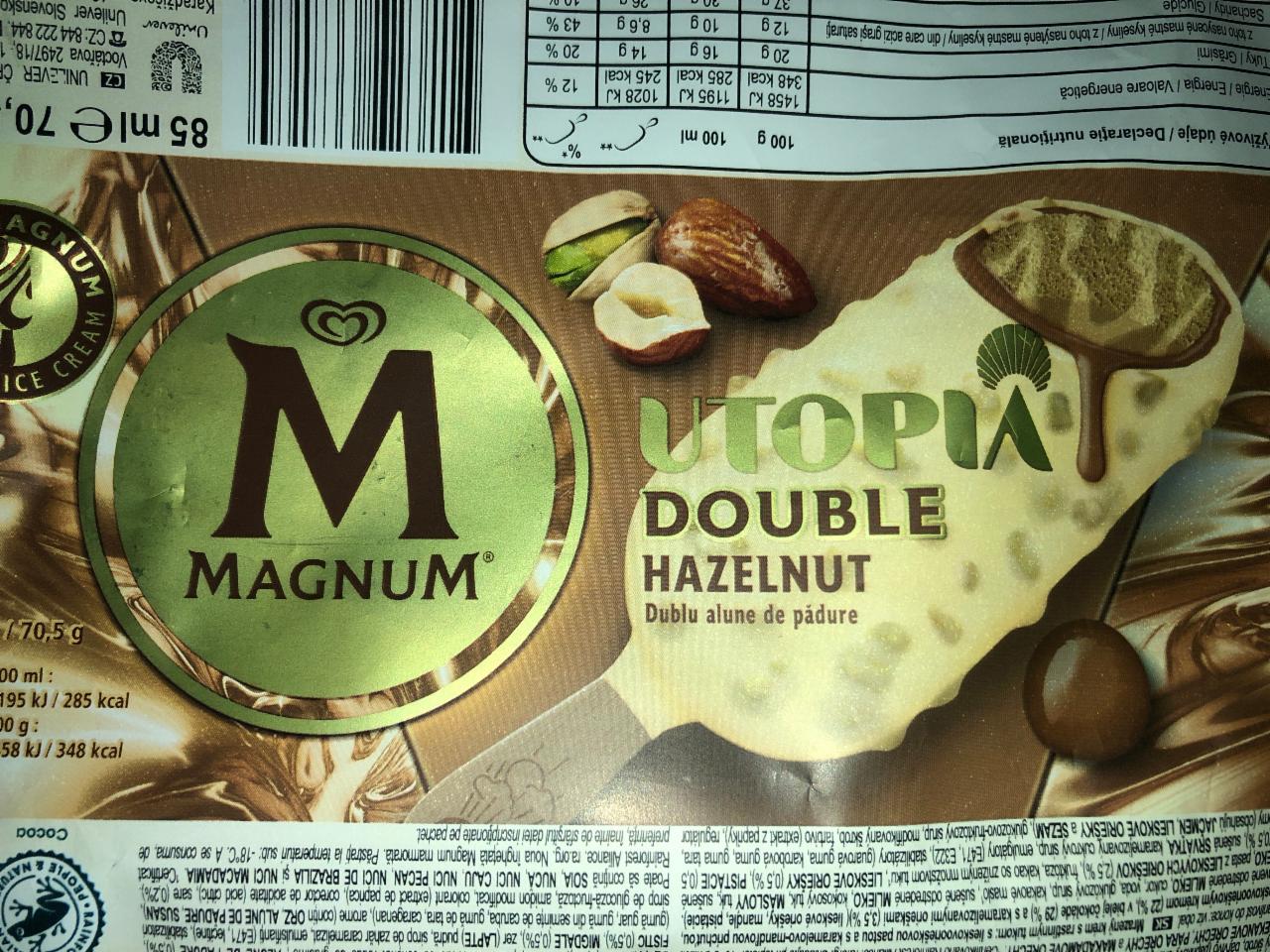 Képek - Magnum Utopia mogyoró ízű jégkrém és karamelles mandula ízű jégkrém 85 ml