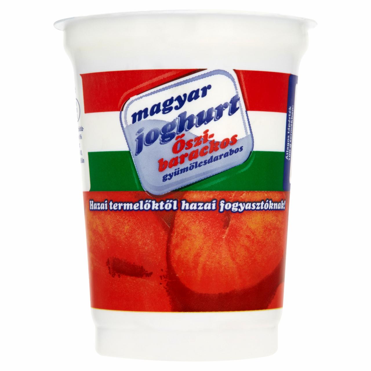Képek - Magyar Joghurt őszibarackos gyümölcsdarabos joghurt 450 g