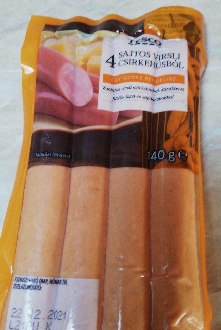 Képek - 4sajtos virsli csirkehúsból Tesco