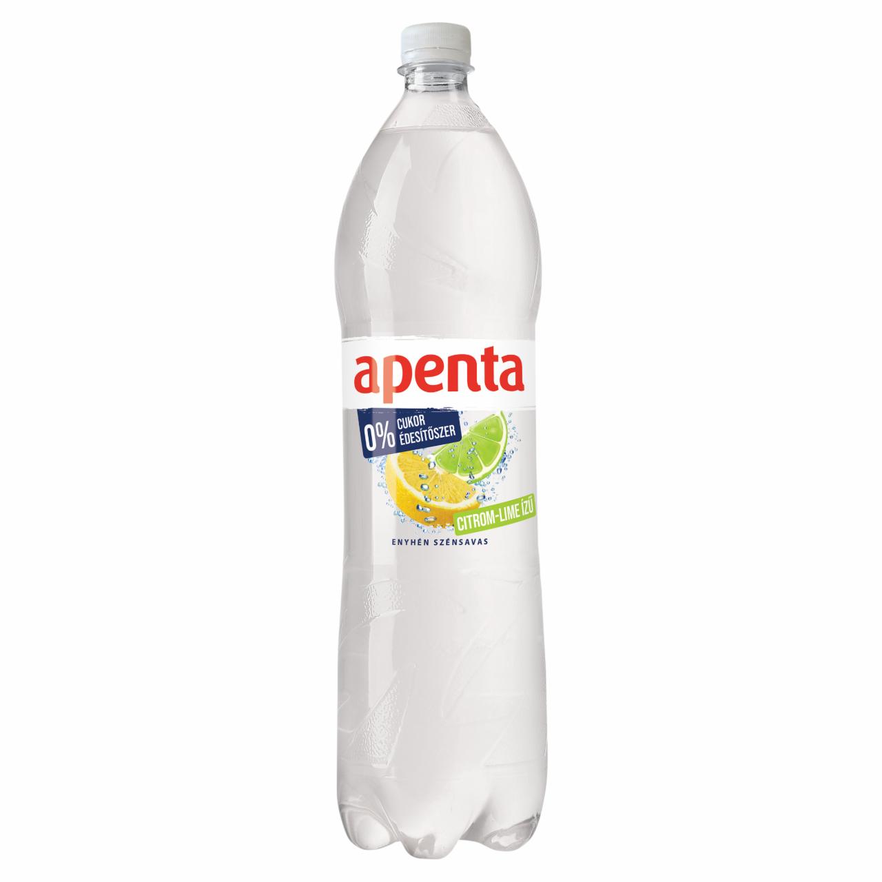 Képek - Apenta energiamentes, cukormentes, citrom-lime ízű enyhén szénsavas ital 1,5 l
