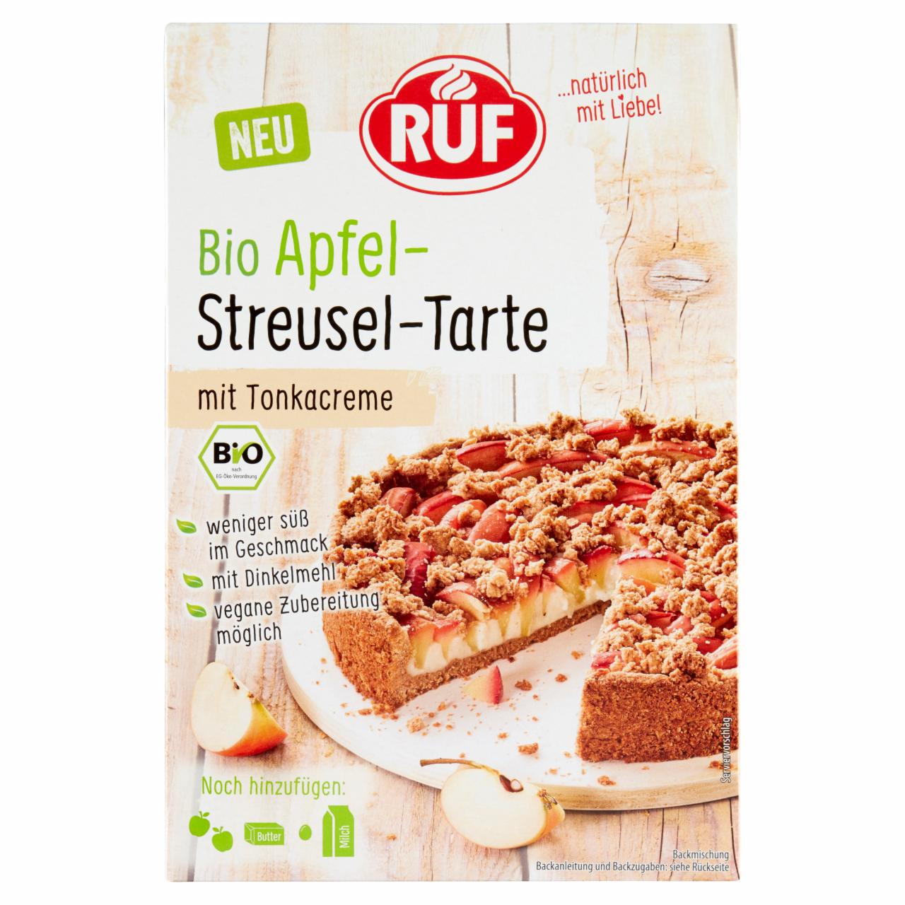 Képek - RUF BIO almás morzsa torta 475 g