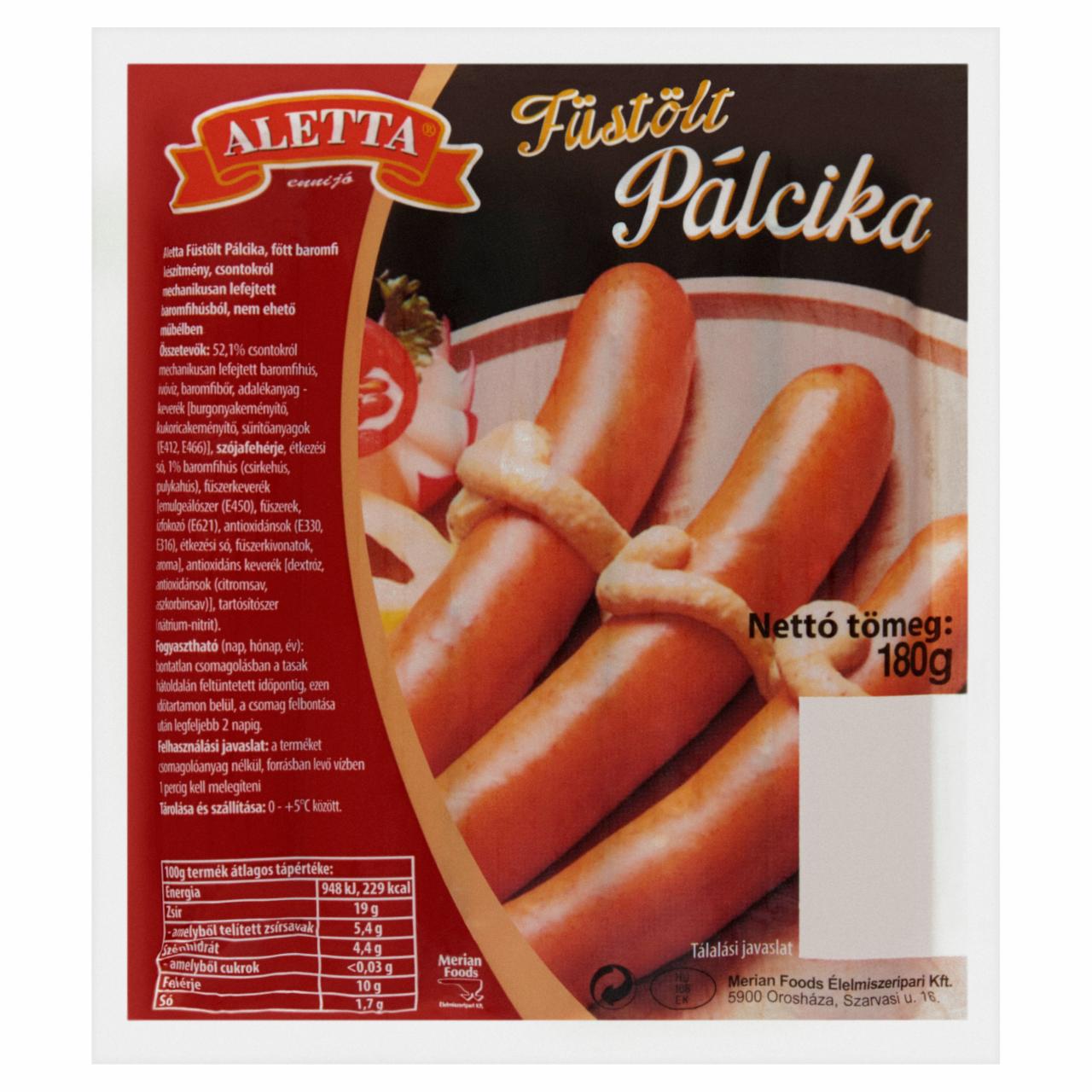 Képek - Aletta Füstölt Pálcika baromfi készítmény 180 g