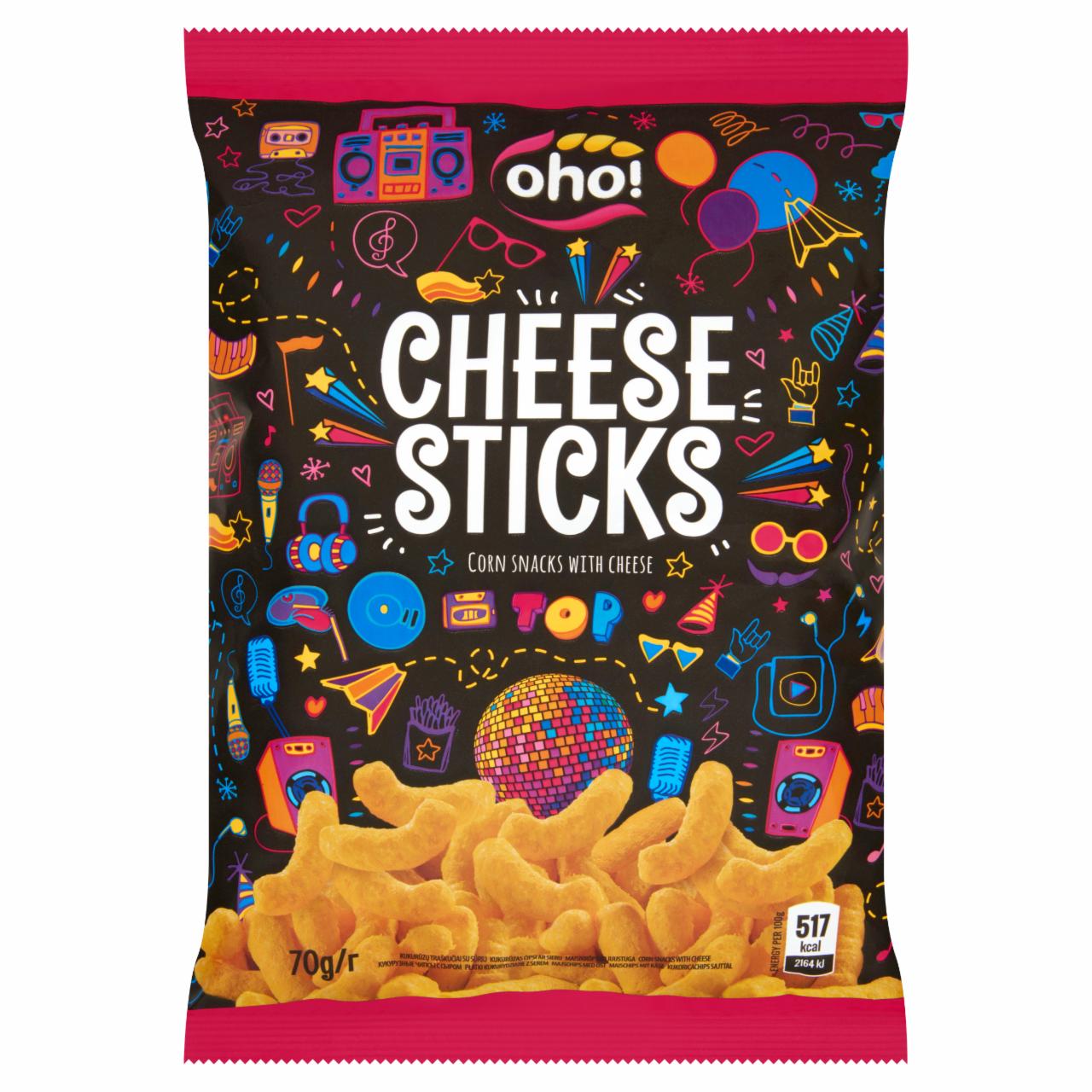 Képek - Oho! Cheese Sticks kukoricachips sajttal 70 g