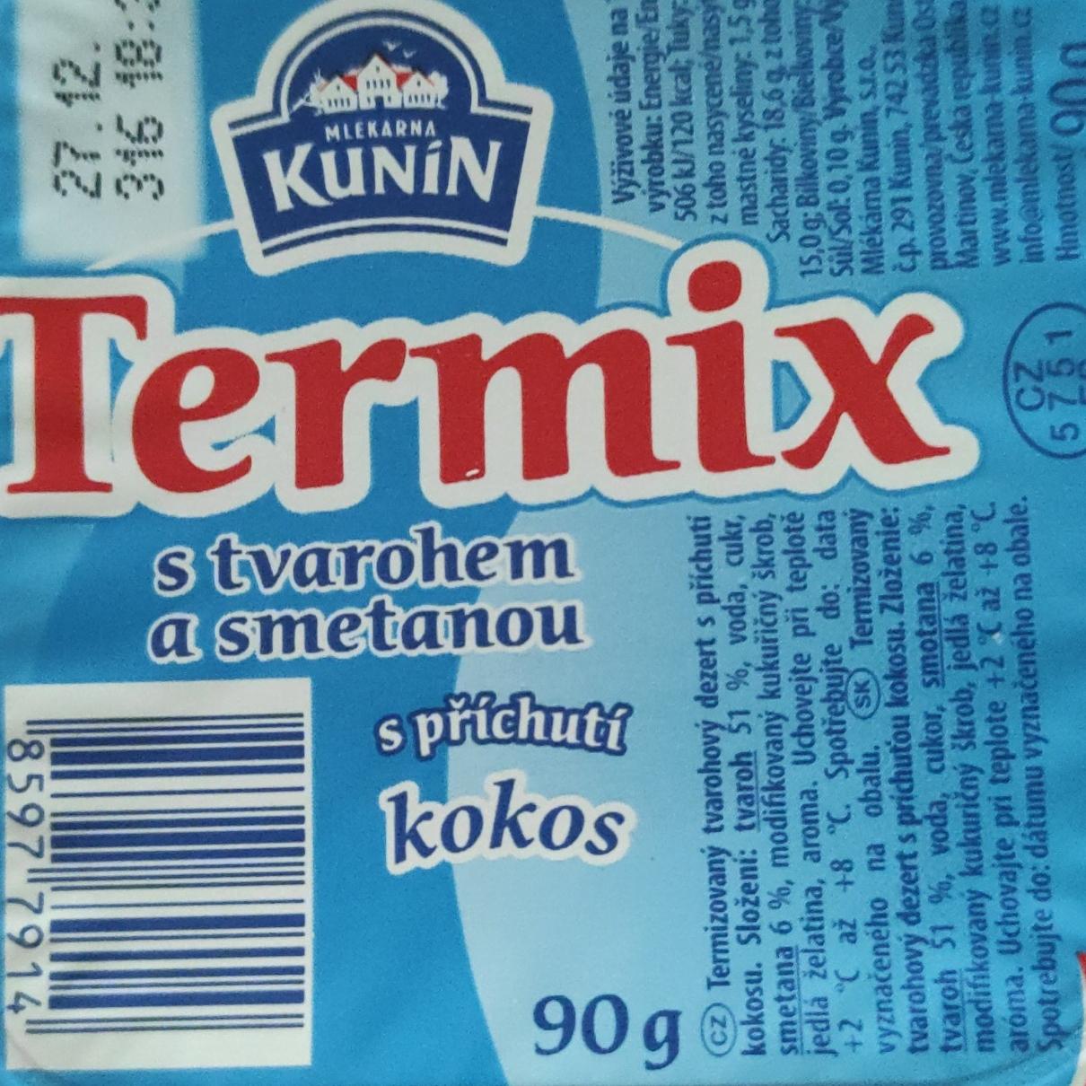 Képek - Termix s tvarohem a smetanou kokos Kunín