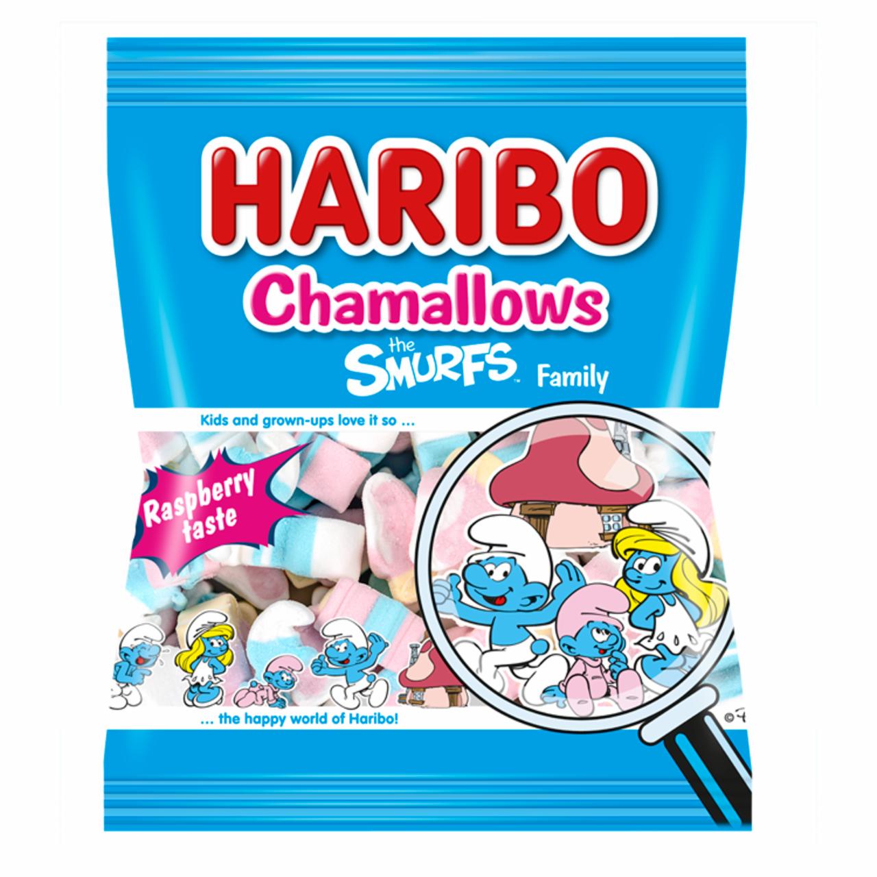 Képek - Haribo Chamallows Hupikék Törpikék habcukorka 100 g