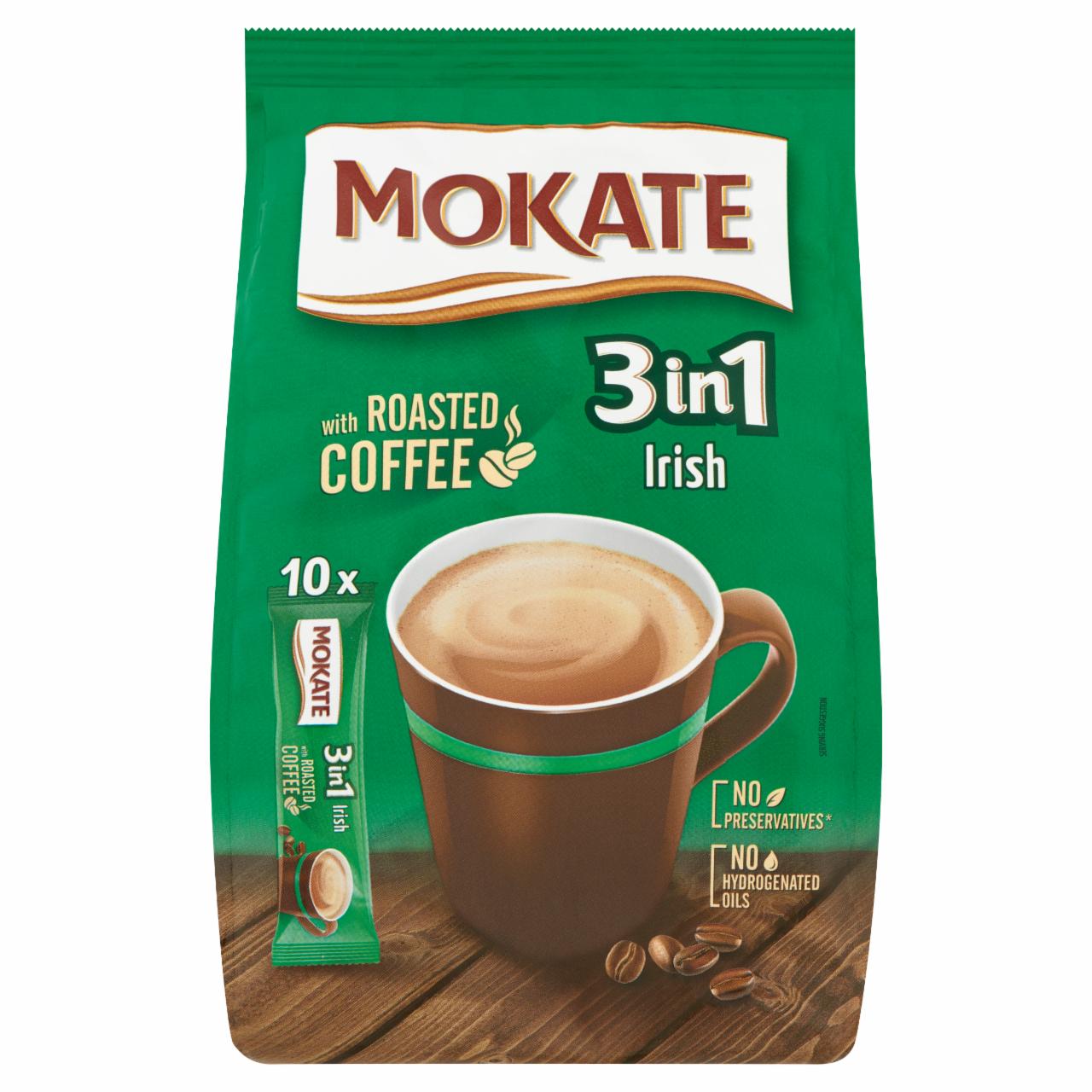 Képek - Mokate 3in1 azonnal oldódó kávéspecialitás Irish Cream likőr ízesítéssel 10 db 170 g