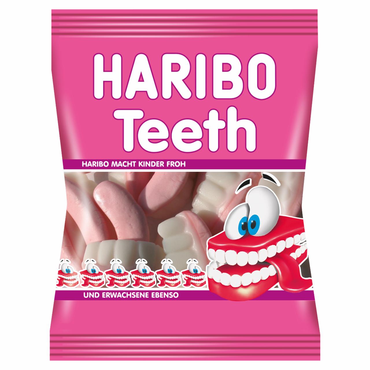 Képek - Haribo Teeth gyümölcsízű habosított gumicukorka 100 g