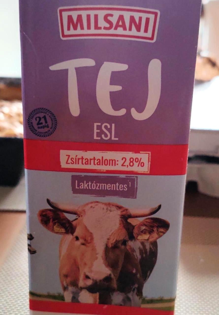 Képek - Laktózmentes tej 2,8% Milsani