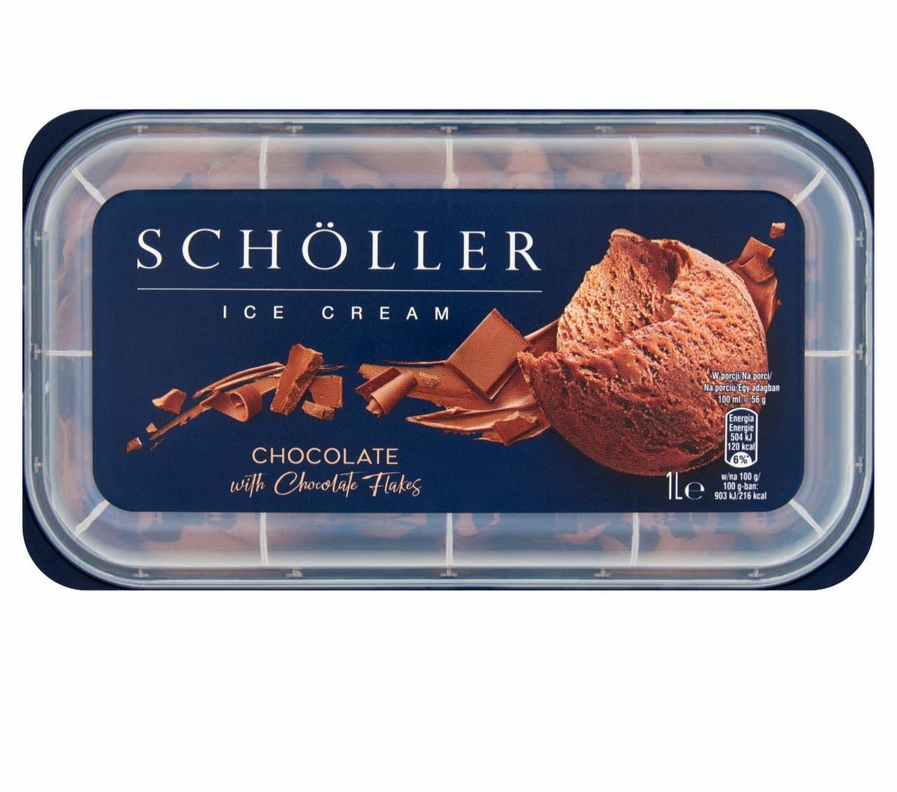 Képek - Schöller csokoládés jégkrém csokoládé forgáccsal 1000 ml 