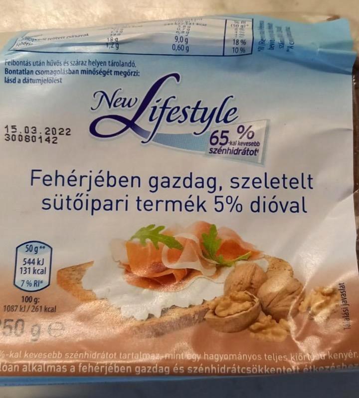 Képek - Fehérjében gazdag szeletelt sütőipari termék 5% dióval New lifestyle