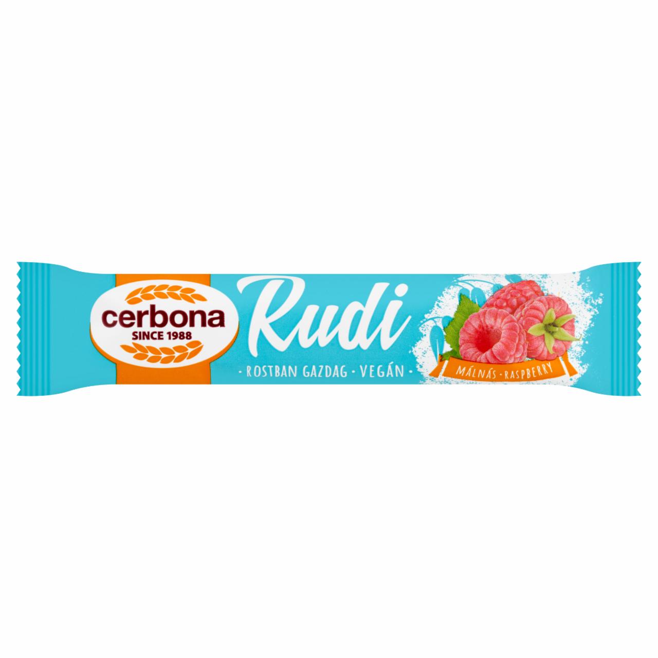 Képek - Cerbona Rudi zabrúd málnás töltelékkel, kakaós bevonattal 30 g