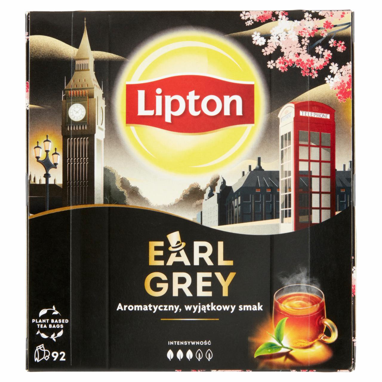 Képek - Lipton Earl Grey ízesített fekete tea 92 filter 138 g