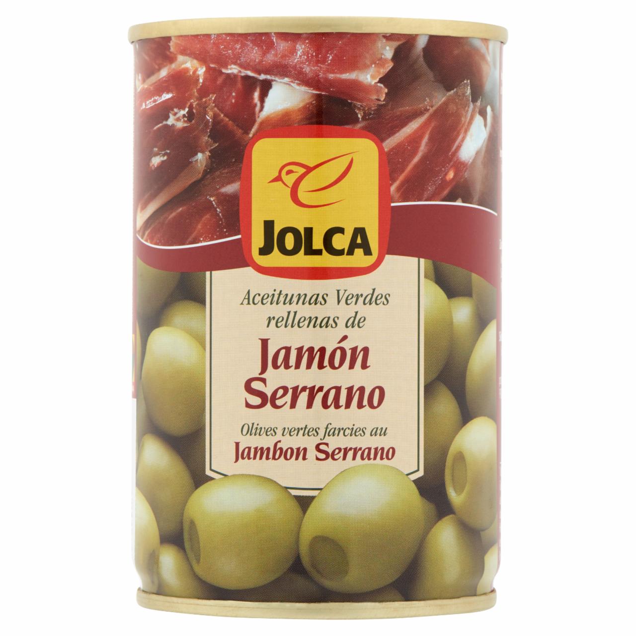 Képek - Jolca zöld mazanilla olajbogyó serránó sonkával töltve 300 g