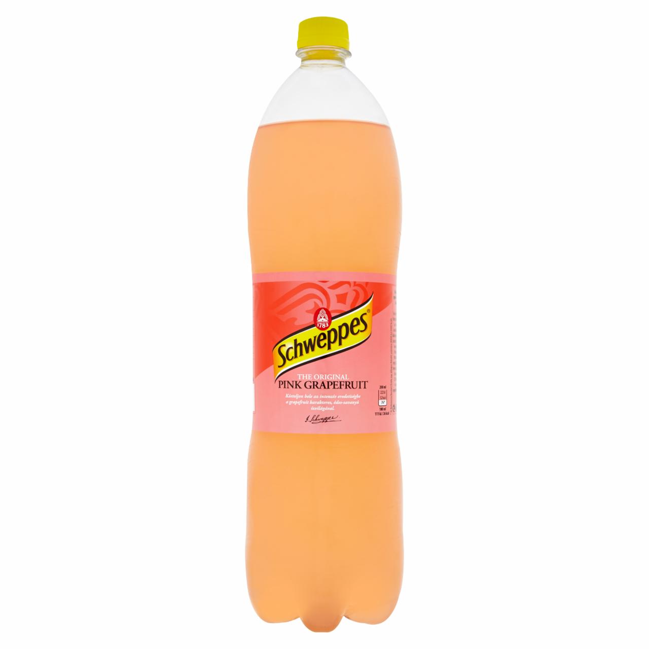 Képek - Schweppes Pink Grapefruit grapefruit ízű szénsavas üdítőital 1,5 l