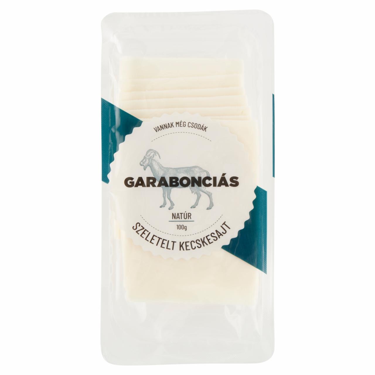 Képek - Garabonciás natúr, szeletelt, zsíros, félkemény kecskesajt 100 g