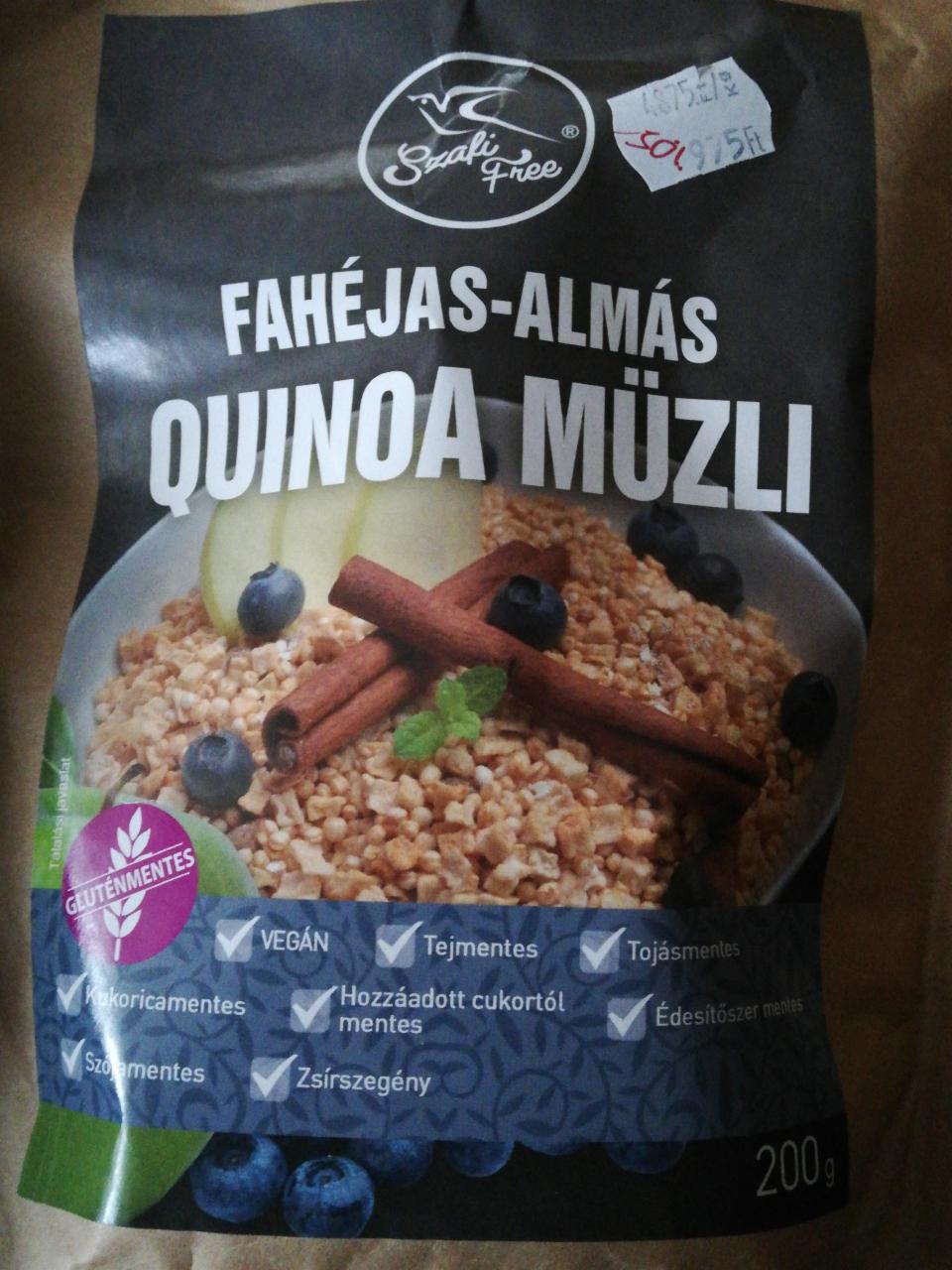 Képek - Fahéjas-almás quinoa müzli Szafi Free
