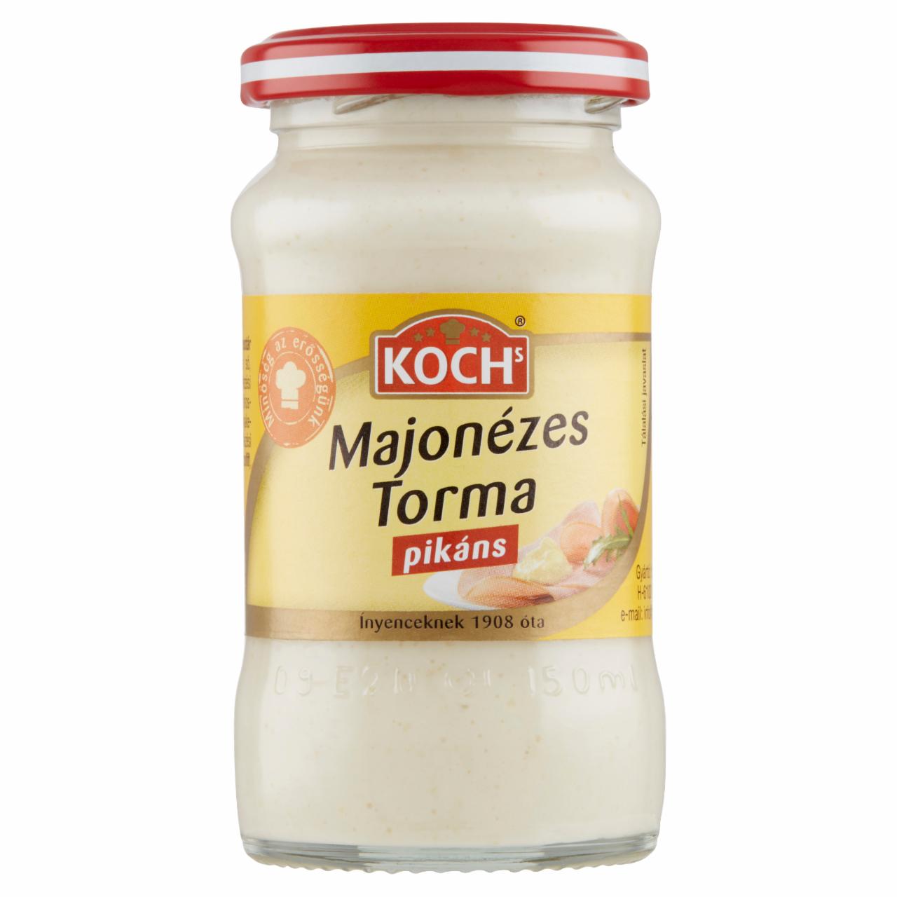 Képek - Koch's pikáns majonézes torma 140 g
