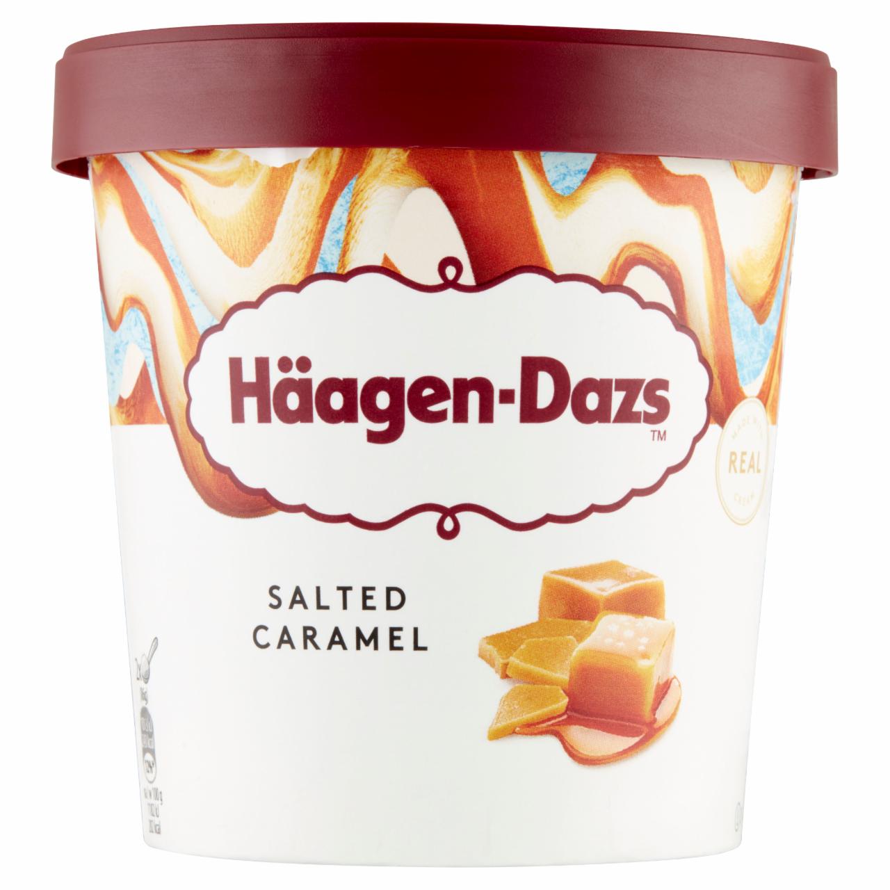 Képek - Häagen-Dazs karamellás jégkrém sós karamell öntettel és sós karamelles darabokkal 460 ml